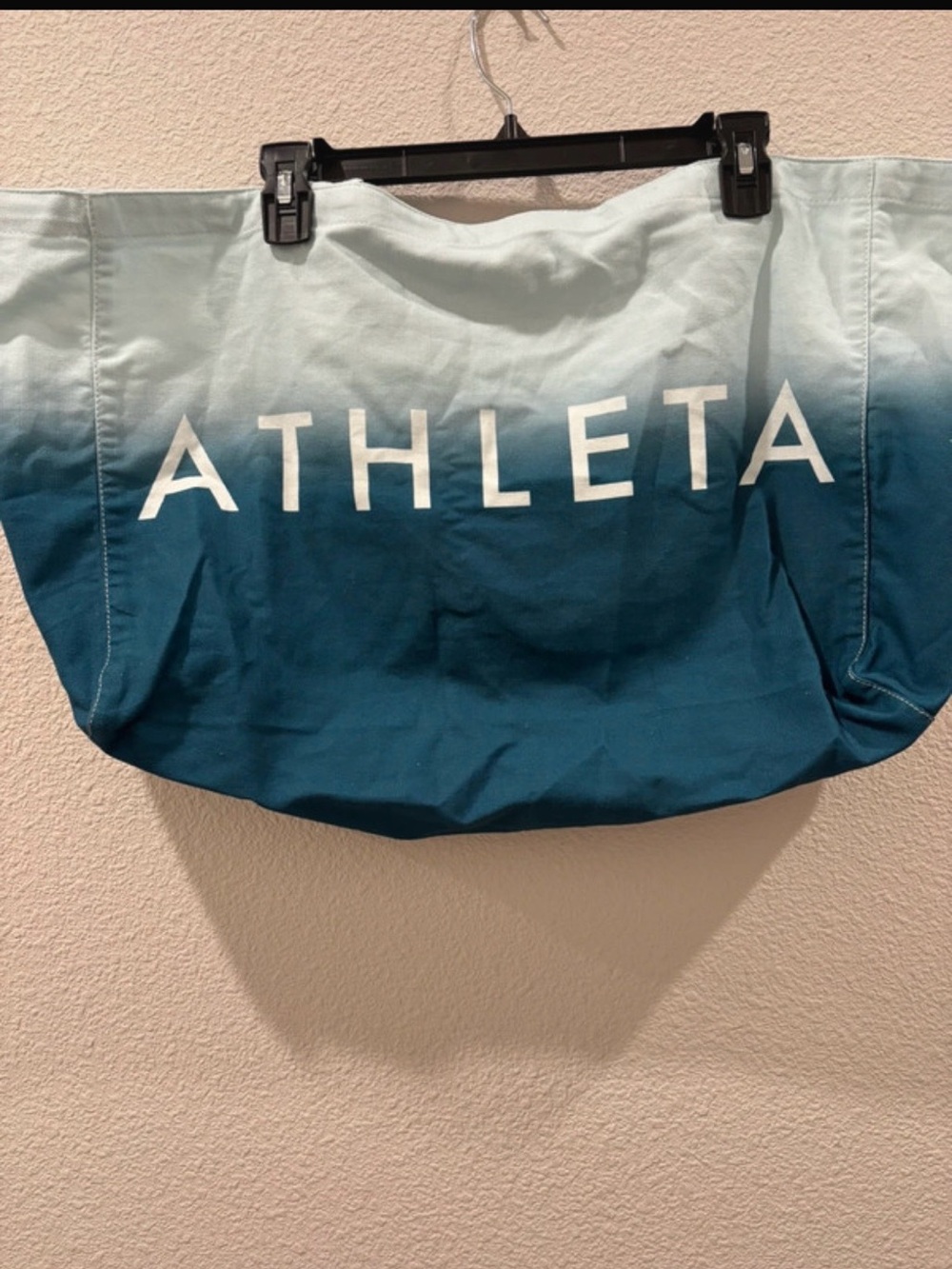 Athleta Ombre Tote in Teal and Light Blue